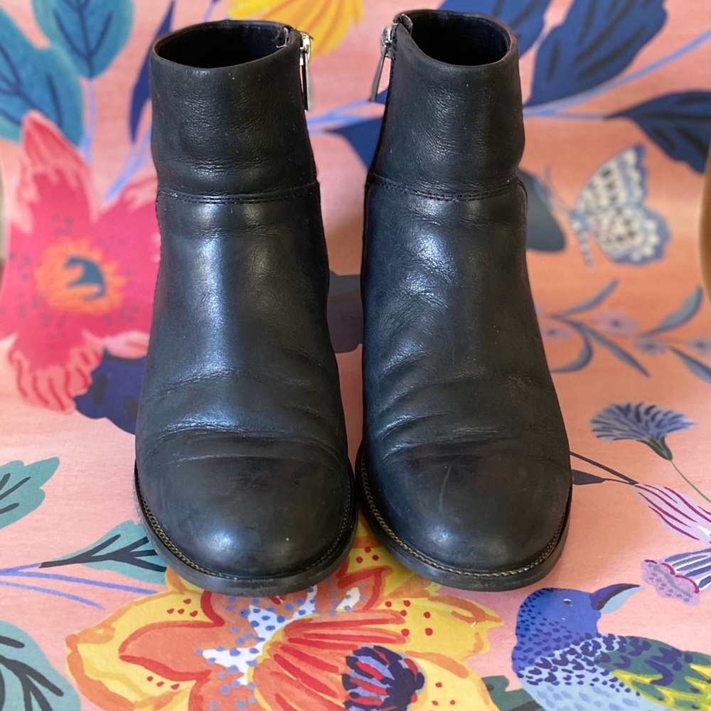 Black ankle boots